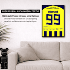Deivid wird zum Matchwinner gegen Chelsea im CL Viertelfinal Hinspiel Fußball Poster mit Rahmen