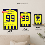 Deivid wird zum Matchwinner gegen Chelsea im CL Viertelfinal Hinspiel Fußball Poster mit Rahmen