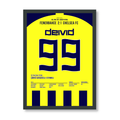Deivid wird zum Matchwinner gegen Chelsea im CL Viertelfinal Hinspiel Fußball Poster mit Rahmen