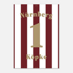 Andi Köpke - 125 Jahre FCN Fußball Poster mit Rahmen