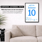 Zalazar's 59m Tor in Nürnberg krönt Schalke zum 2.Liga Meister Fußball Poster mit Rahmen