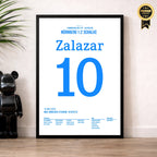 Zalazar's 59m Tor in Nürnberg krönt Schalke zum 2.Liga Meister Fußball Poster mit Rahmen