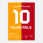 Melo lässt Lichter im Kadiköy ausknipsen Fußball Poster mit Rahmen