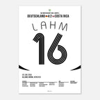 Lahm eröffnet das Sommermärchen 2006 per Traumtor Fußball Poster mit Rahmen