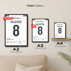 Fede Valverde mit Traum-Hattrick gegen Man City Fußball Poster mit Rahmen
