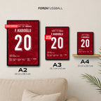 Ferdi X Kerem WM 2026 Quali - 1+1 Set Fußball Poster mit Rahmen