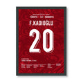 Ferdi wird zum Matchwinner gegen Rumänien Fußball Poster mit Rahmen