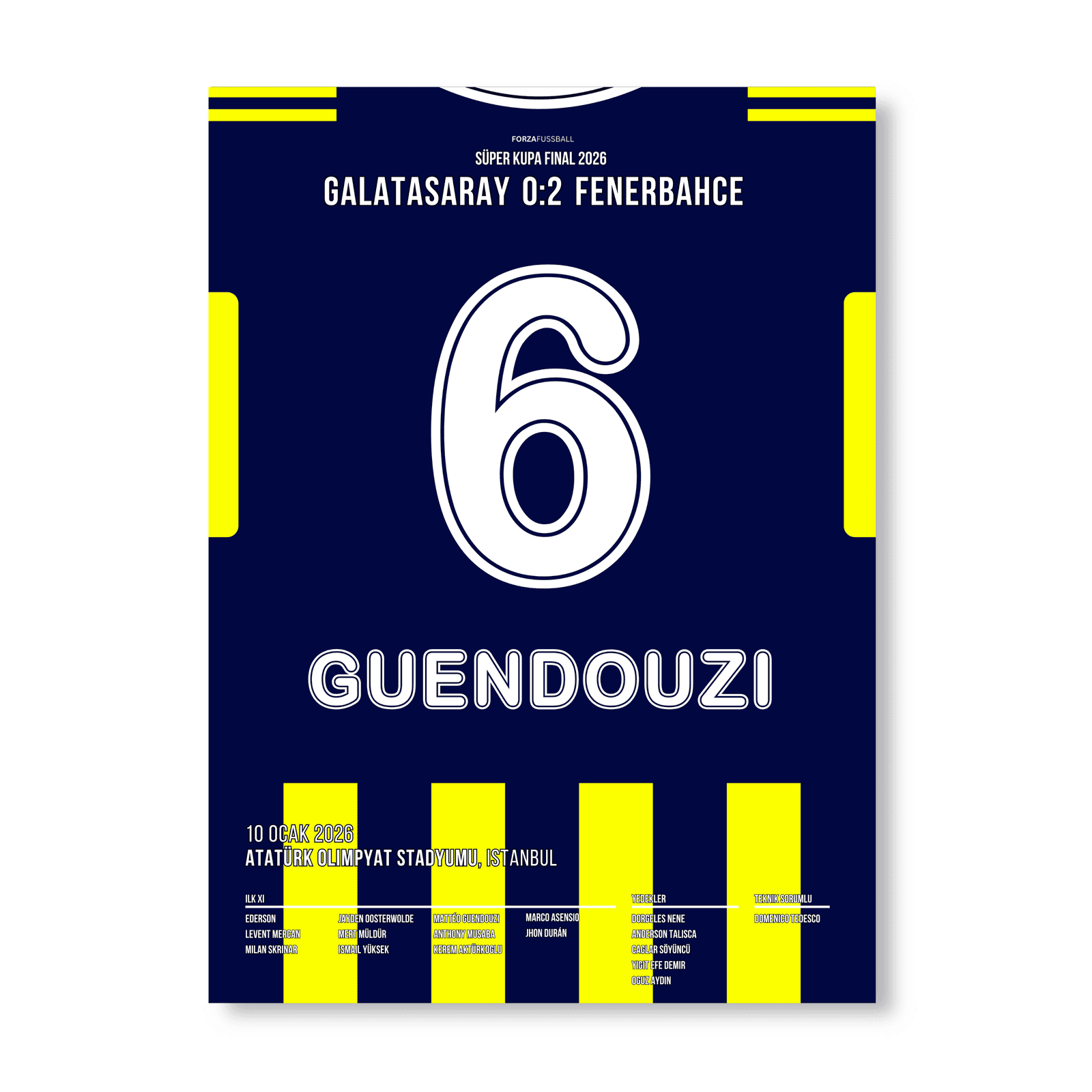 Guendouzi schießt Fener zum Super Cup Sieg gegen Gala