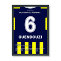 Guendouzi schießt Fener zum Super Cup Sieg gegen Gala Fußball Poster mit Rahmen