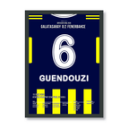 Guendouzi schießt Fener zum Super Cup Sieg gegen Gala Fußball Poster mit Rahmen