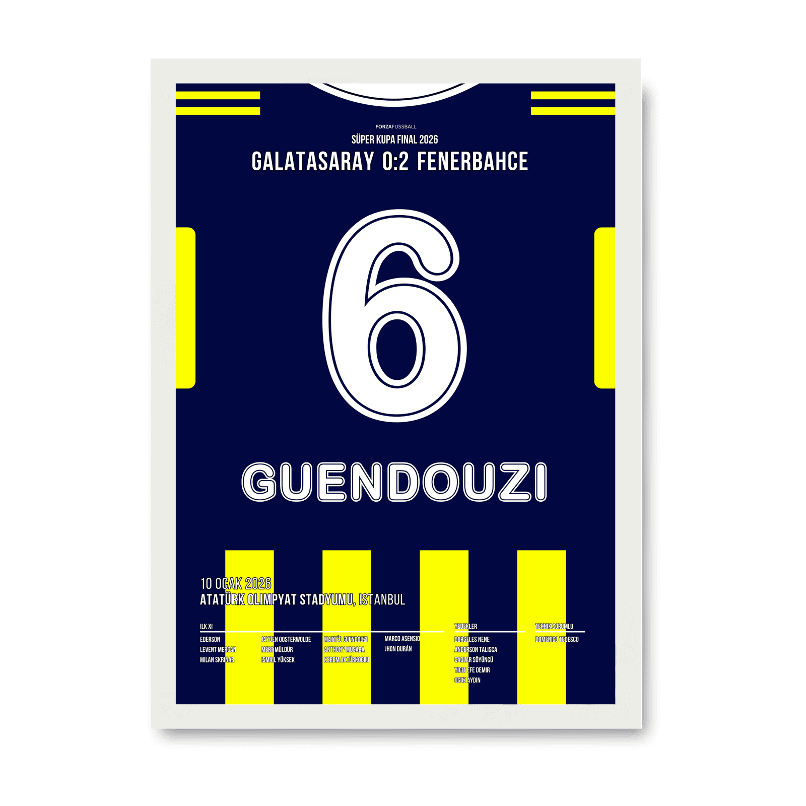 Guendouzi schießt Fener zum Super Cup Sieg gegen Gala