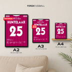Der Hunter führt Schalke zum DFB Pokal Titel 2011 Fußball Poster mit Rahmen