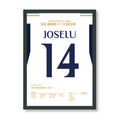 Joselu dreht das Spiel gegen Bayern und führt Real ins Finale Fußball Poster mit Rahmen