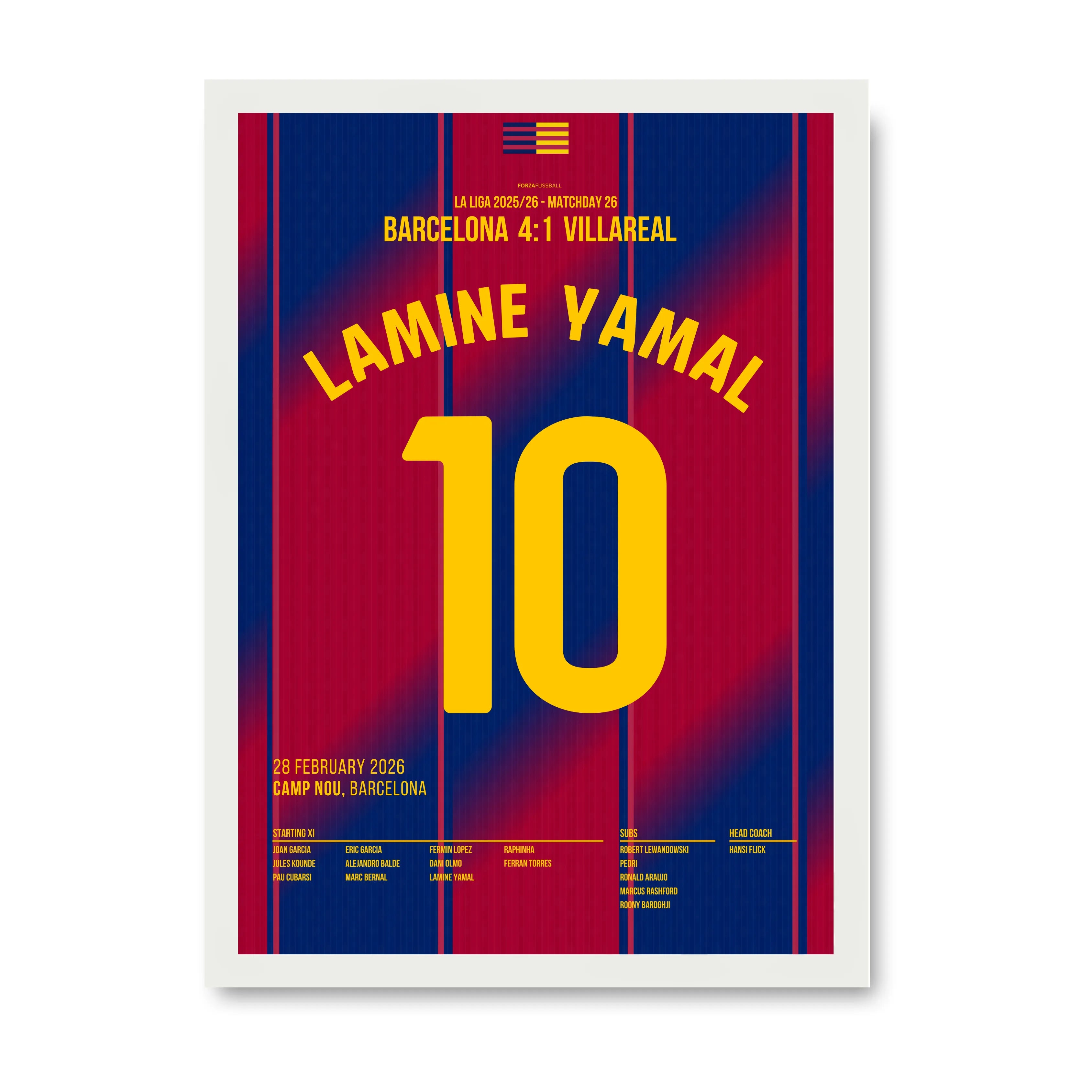 Hattrick! Lamine Yamal vernichtet Villareal