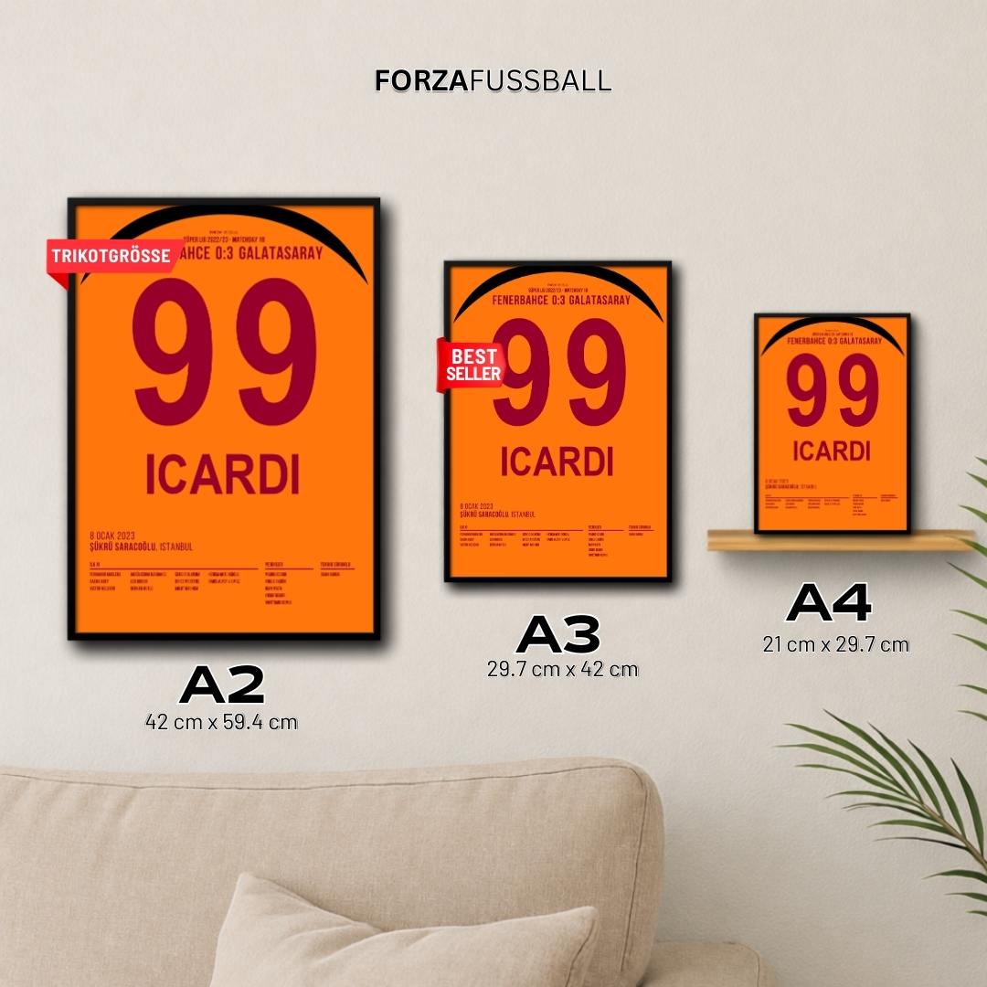 Mauro Icardi mit dem Dritten gegen Fener