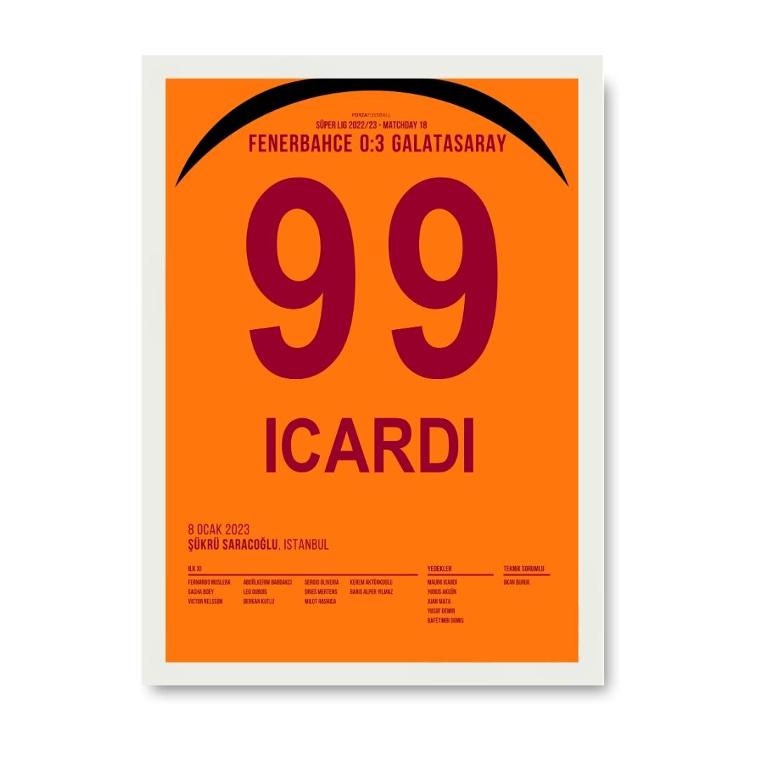 Mauro Icardi mit dem Dritten gegen Fener