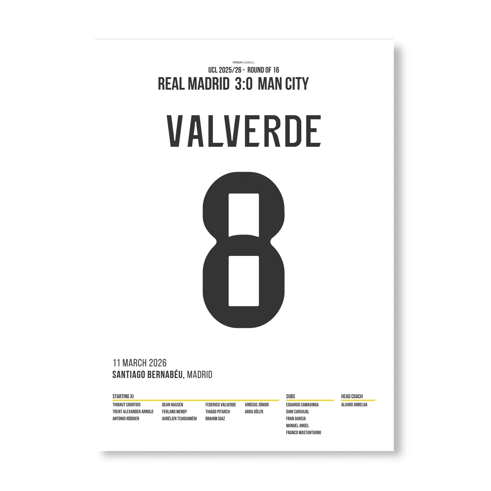 Fede Valverde mit Traum-Hattrick gegen Man City