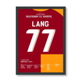 Noa Lang´s Doppelpack gegen Juventus Fußball Poster mit Rahmen