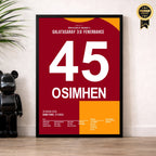Osimhen führt Gala im Derby zum Meistertitel 2026 Fußball Poster mit Rahmen
