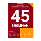 Osimhen führt Gala im Derby zum Meistertitel 2026 Fußball Poster mit Rahmen