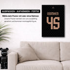 Osimhen Solo il Gala - 1+1 Set Fußball Poster mit Rahmen