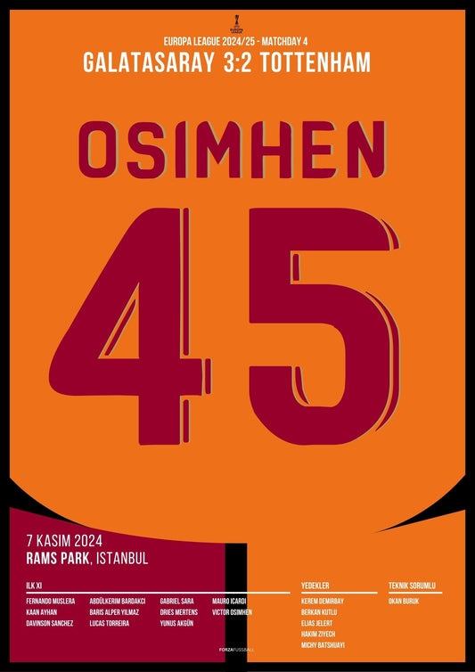 Osimhen´s Doppelpack gegen Tottenham