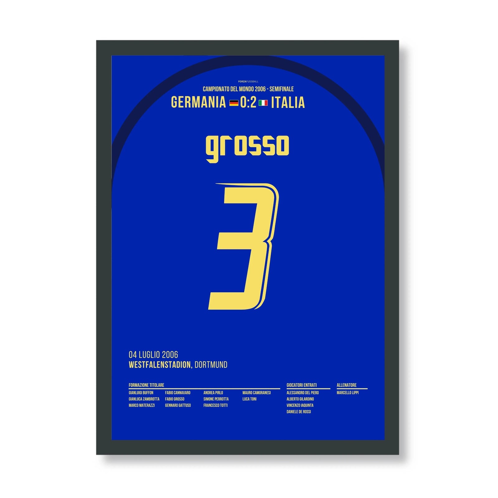 Fabio Grosso trifft in der 119. gegen Deutschland 2006
