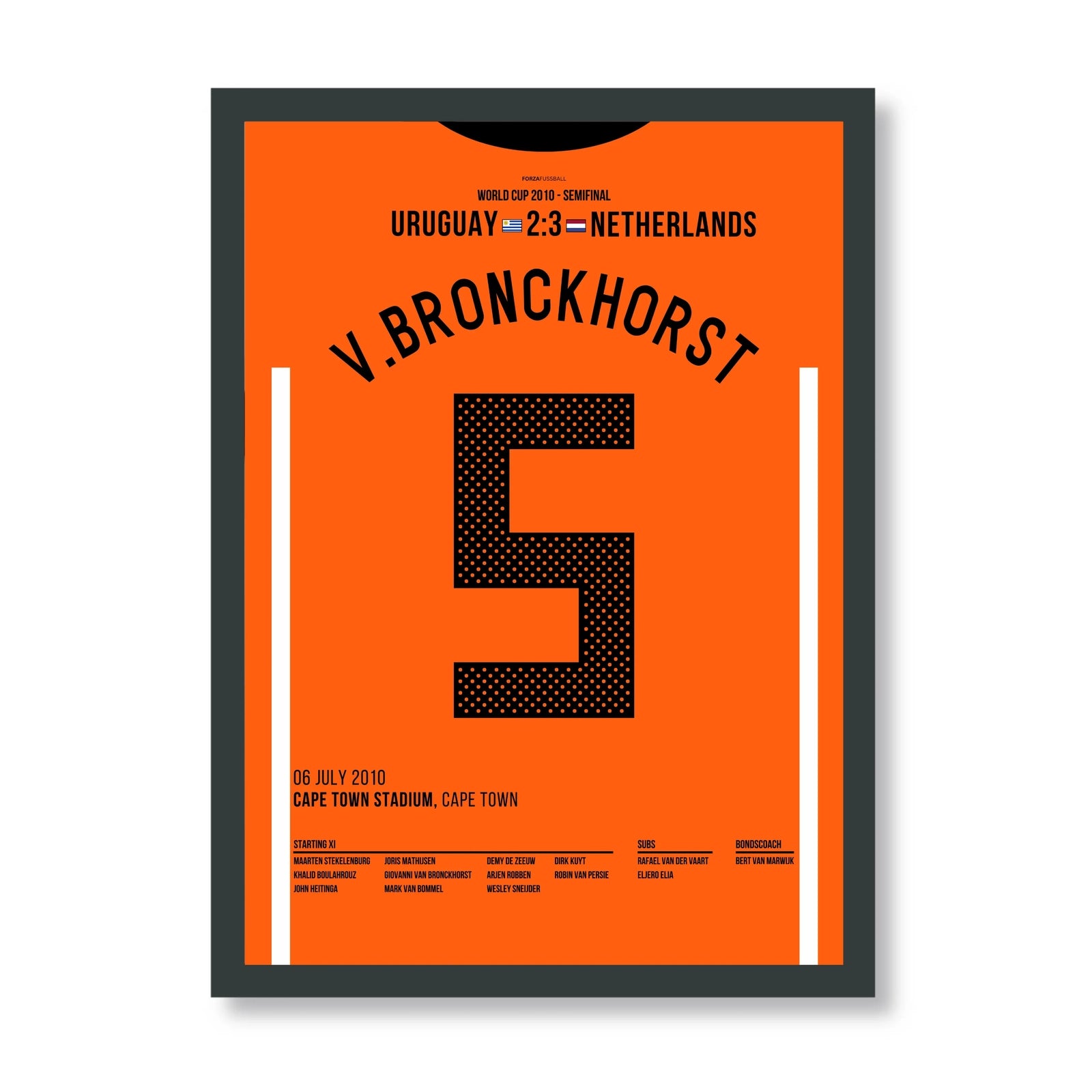 Van Bronckhorst’s stunner sends Holland to the World Cup final