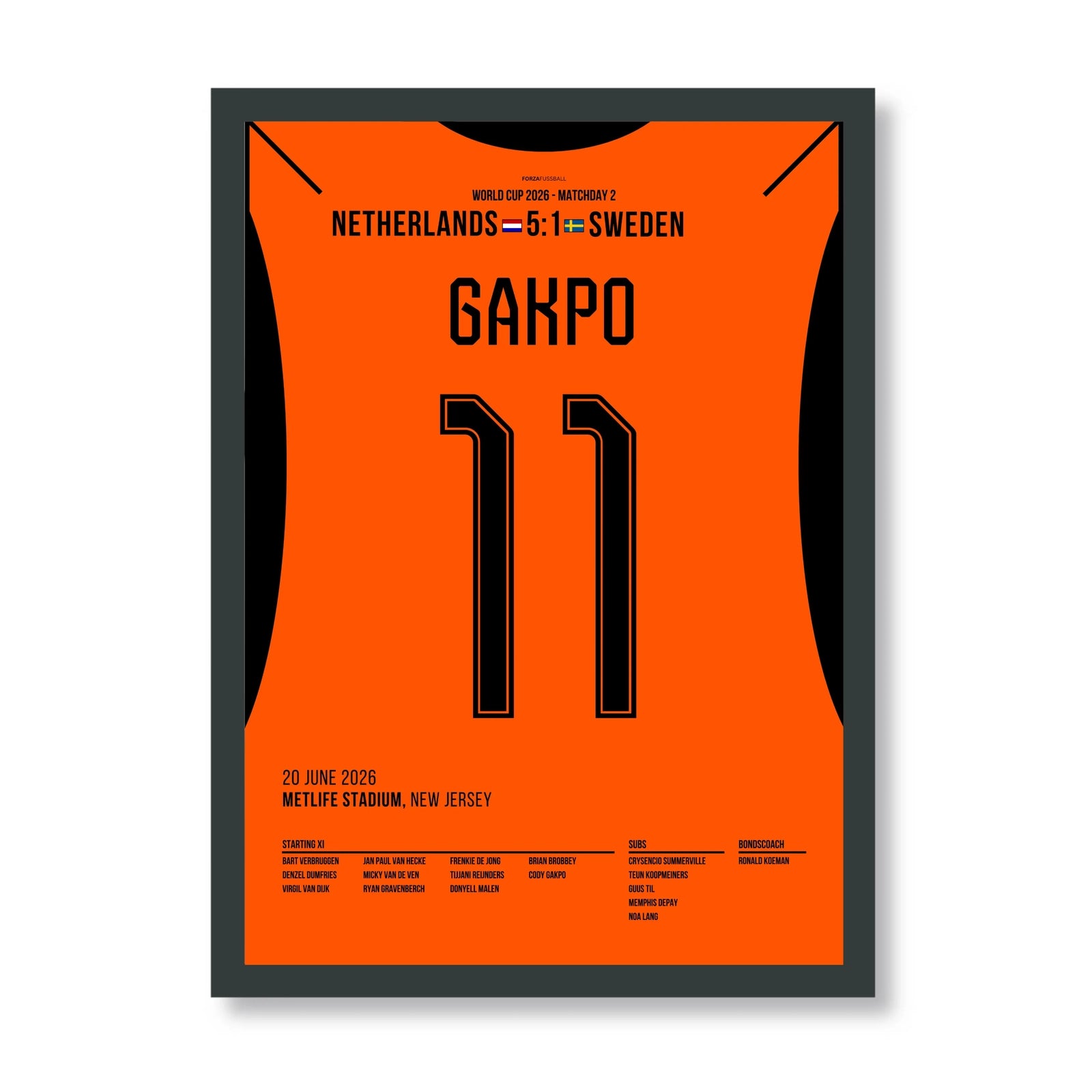 Gakpo and Oranje crush Sweden 5-1