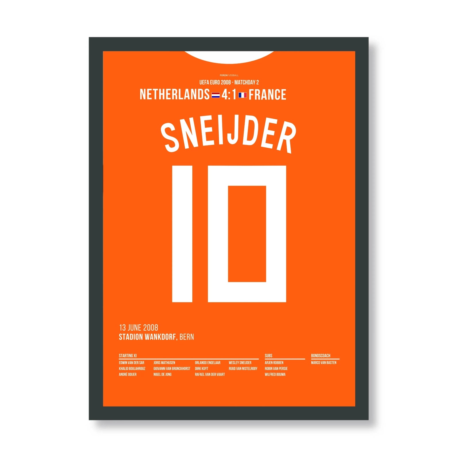 Sneijder’s stunner caps the 4-1 win over France at Euro 2008