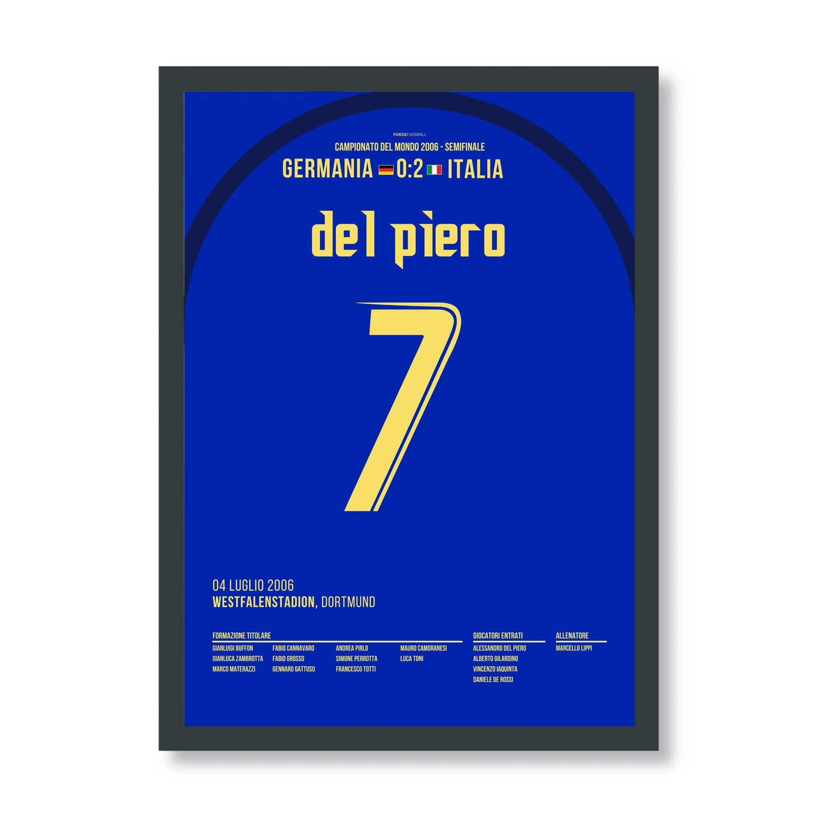 Alex del Piero schickt Italien ins WM Finale 2006