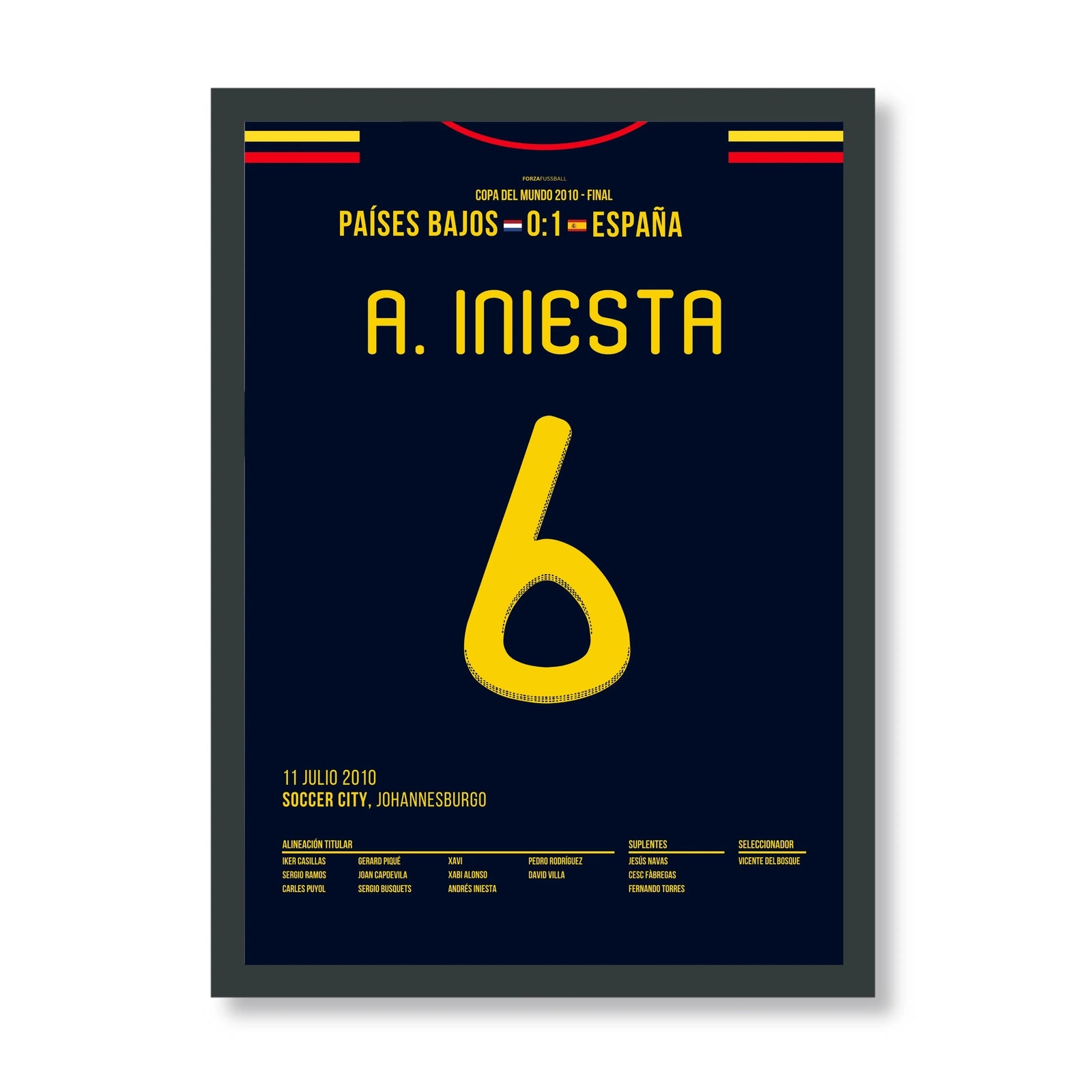 Don Andres Iniesta schießt Spanien zum WM Titel 2010