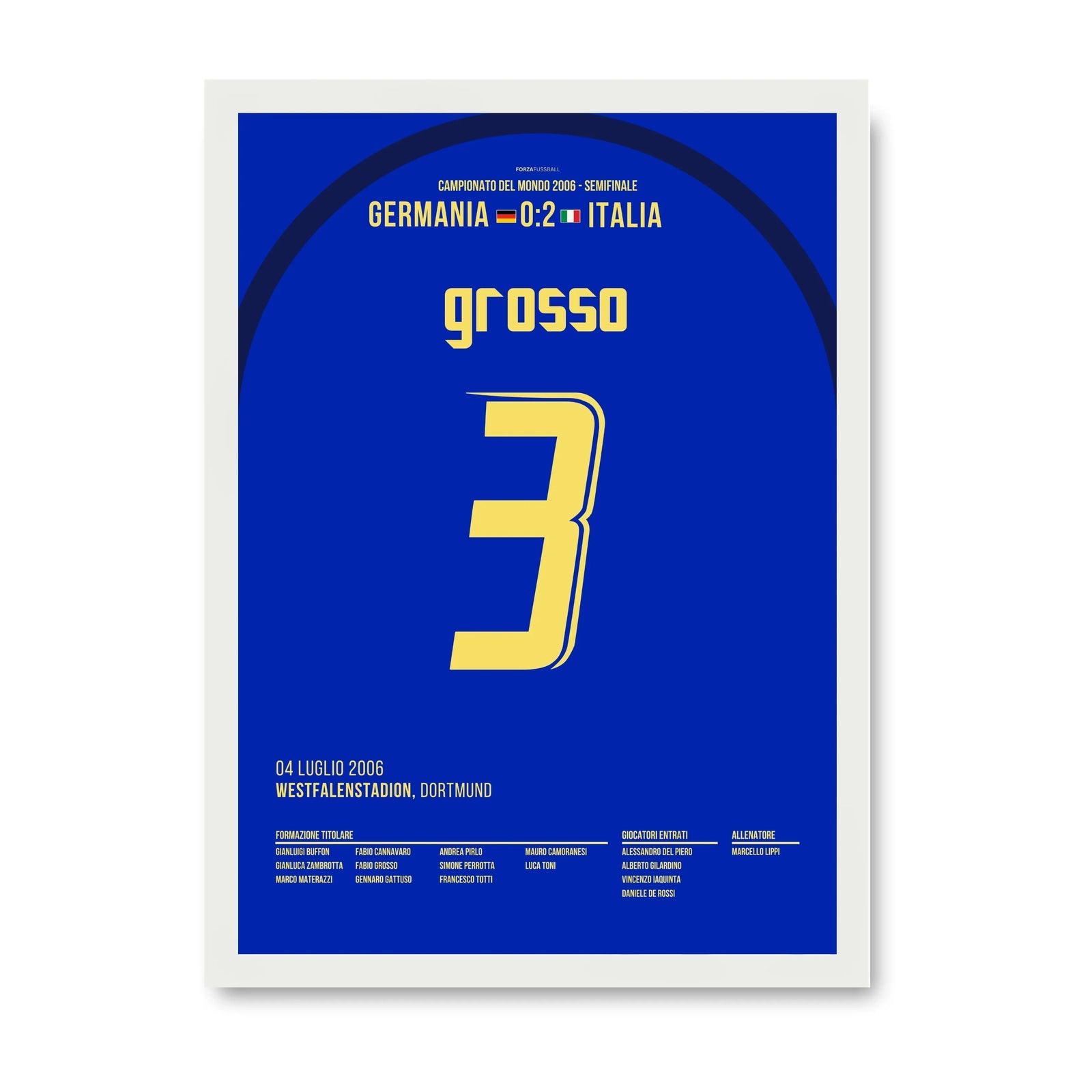 Fabio Grosso trifft in der 119. gegen Deutschland 2006