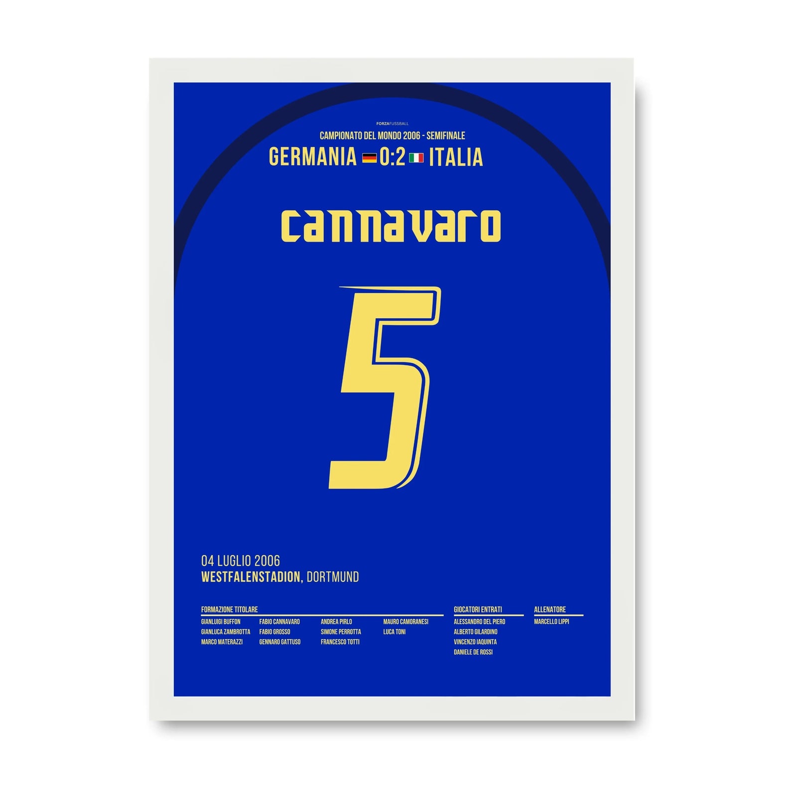 Cannavaro macht das Spiel seines Lebens im Halbfinale 06 vs Deutschland