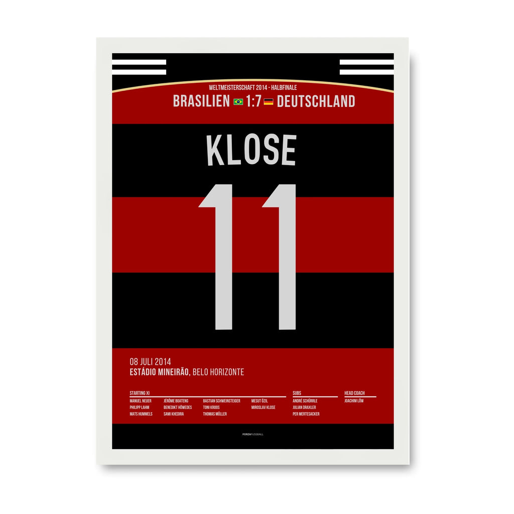 Klose becomes the World Cup record goalscorer in the 7-1 win against Brazil