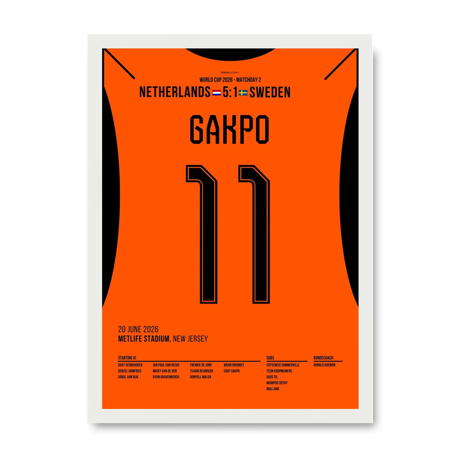 Gakpo and Oranje crush Sweden 5-1