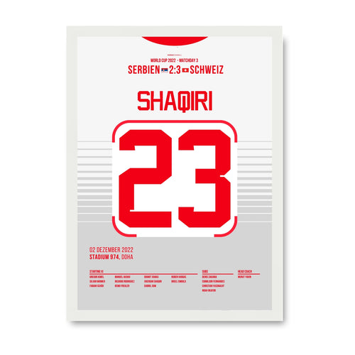 Shaqiri trifft schon wieder gegen Serbien bei der WM 2022