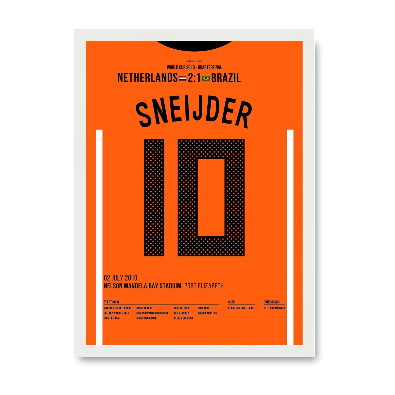 Sneijder leads the Dutch past Brazil into the World Cup semi-finals