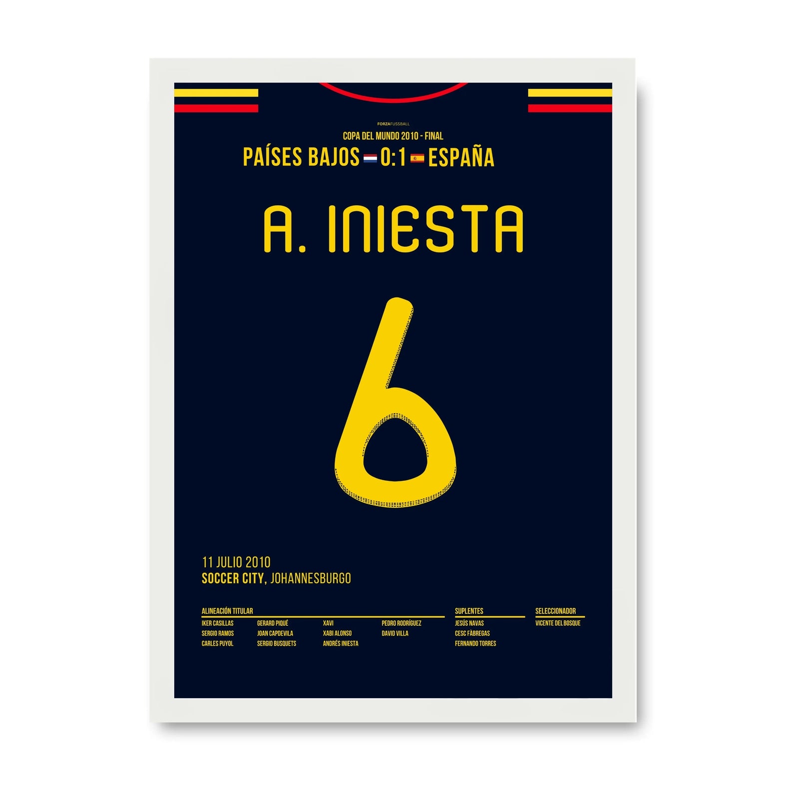 Don Andres Iniesta schießt Spanien zum WM Titel 2010