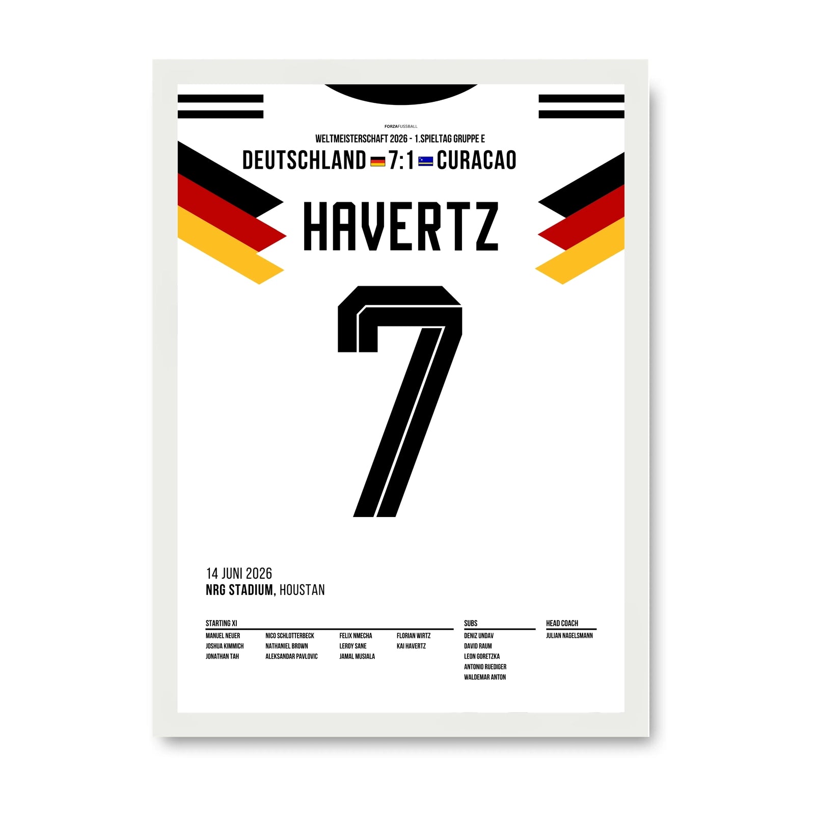 Havertz' Lupfer setzt den Schlusspunkt beim 7:1 gegen Curacao