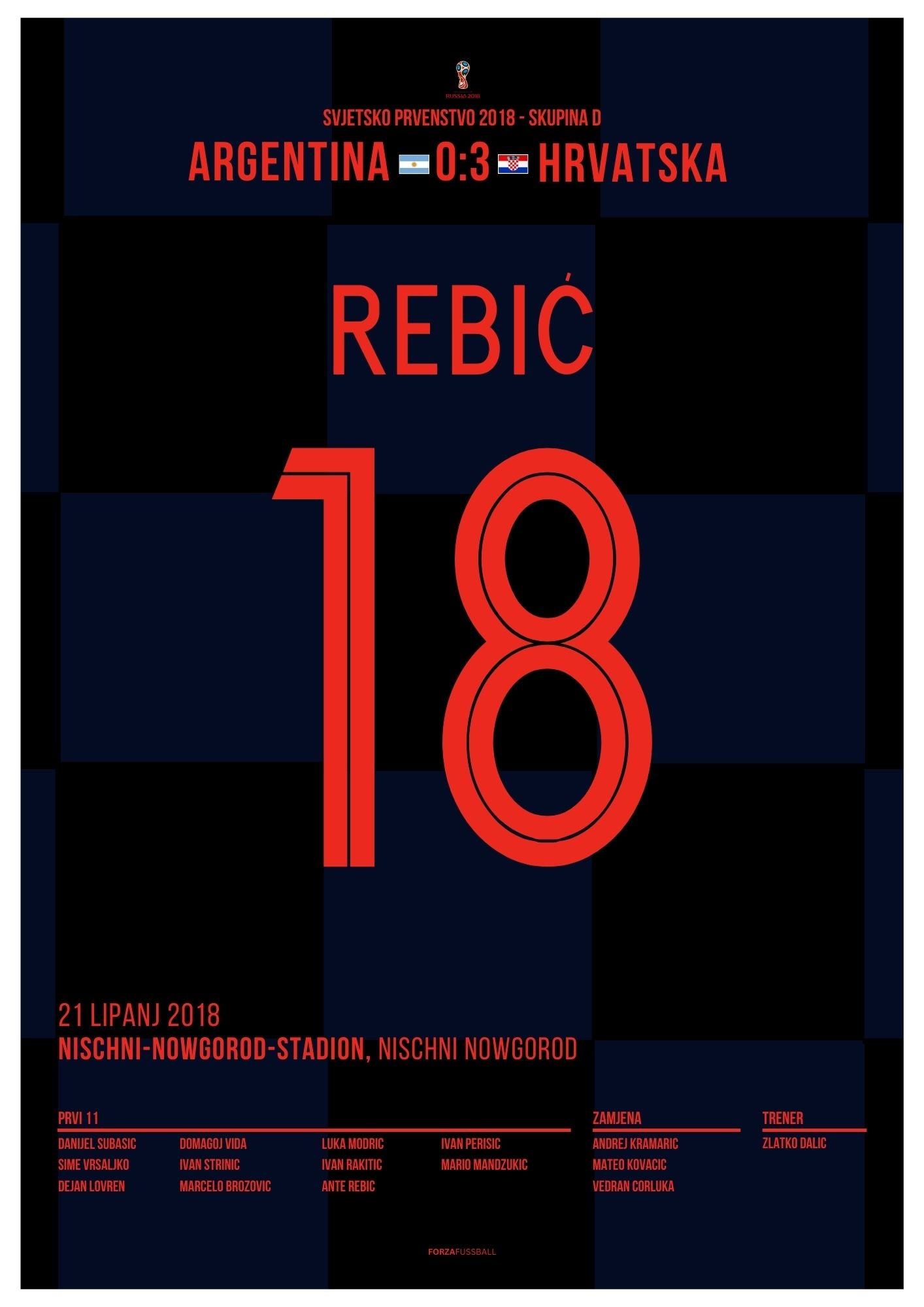 Rebic und Kroatien zerstören Argentinien bei der WM 2018