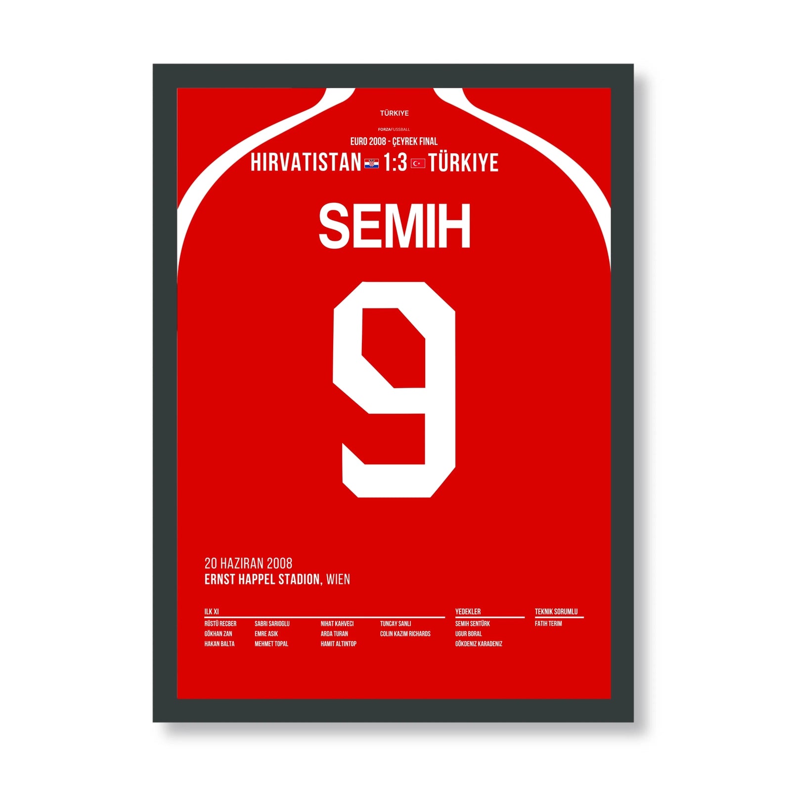 Semih Sentürk mit dem Last Minute Ausgleich gegen Kroatien bei der EM 2008