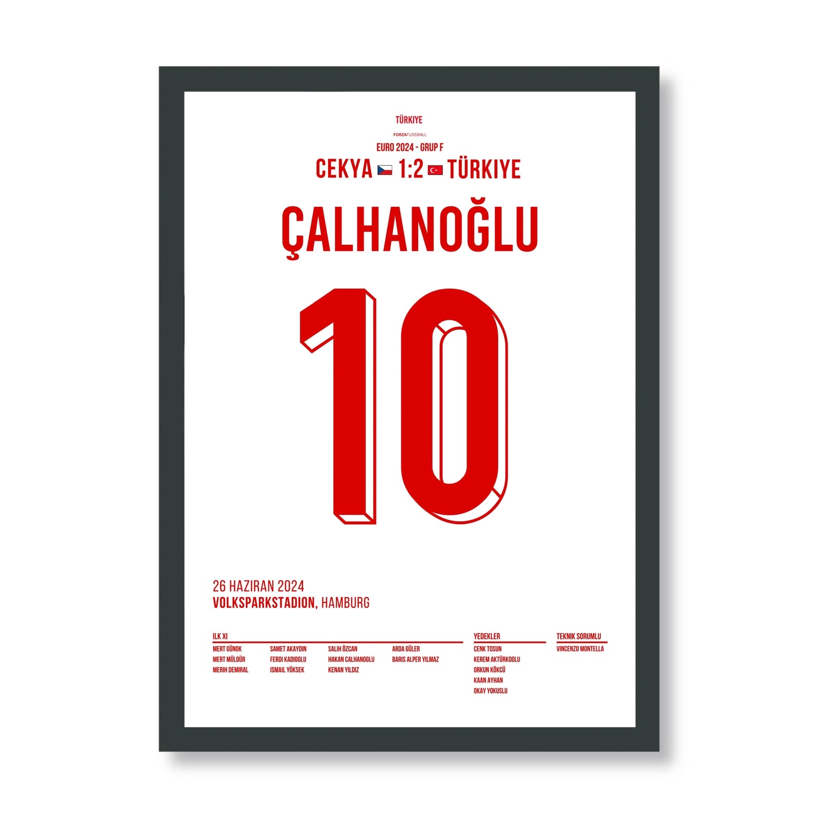 Hakan Calhanoglu´s Tor vs. Tschechien bei der EM 24