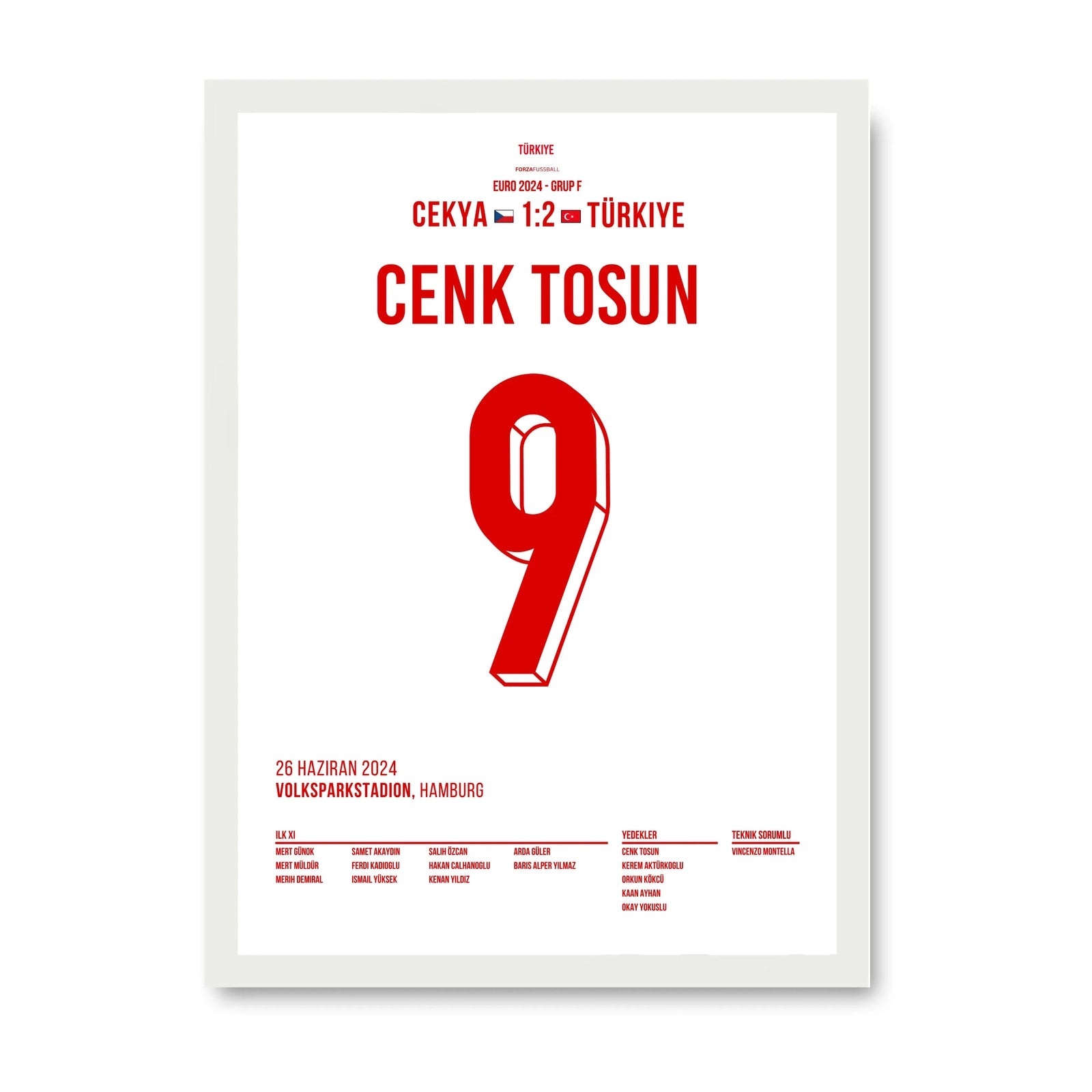 Cenk Tosun schickt die Türkei ins EM Achtelfinale 2024