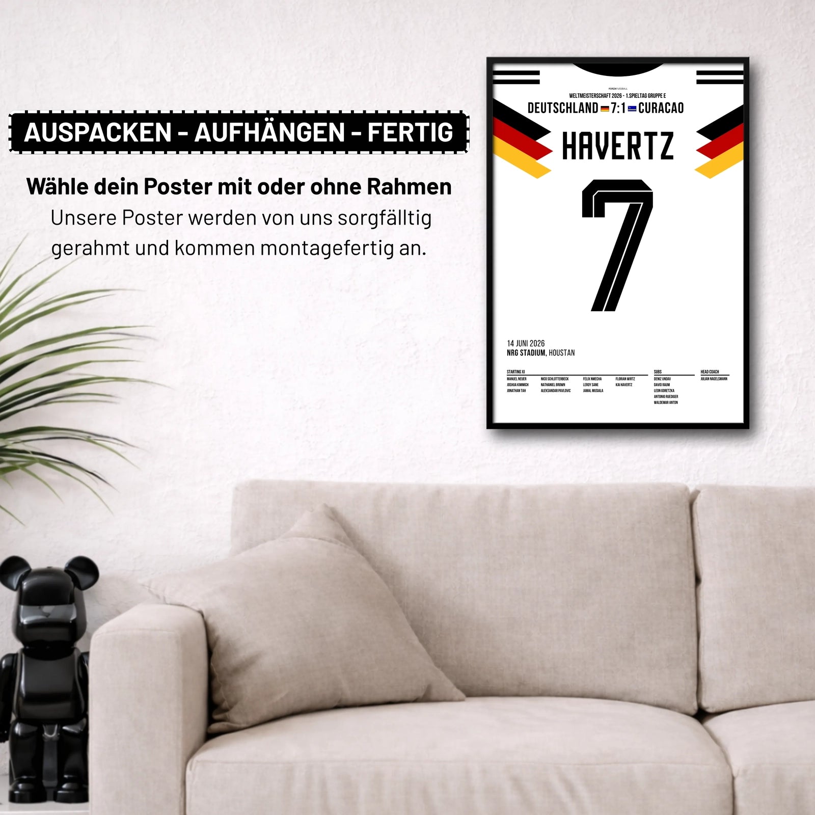 Havertz' Lupfer setzt den Schlusspunkt beim 7:1 gegen Curacao