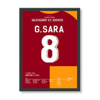 Gabriel Sara wird zum MVP beim 5:2 gegen Juve Fußball Poster mit Rahmen