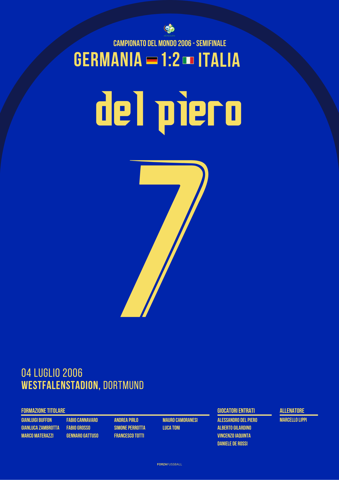 Alex del Piero schickt Italien ins WM Finale 2006