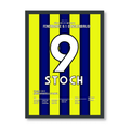 Miroslav Stoch mit dem Puskas Award Tor 2012 Fußball Poster mit Rahmen