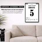Zidane's Volley Tor zum UCL Sieg vs Leverkusen Fußball Poster mit Rahmen